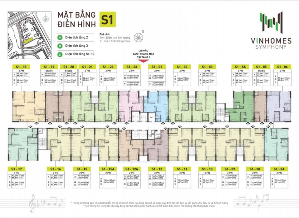 Mặt bằng S1 Vinhomes Symphony